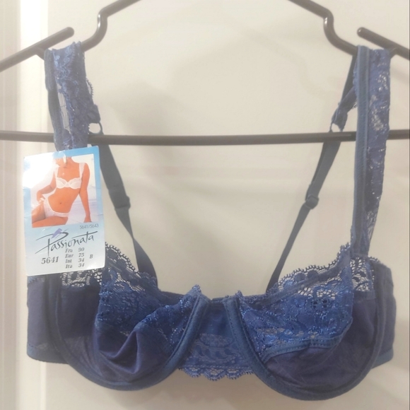 Navy blue lace bra 34b - Picture 1 of 3
